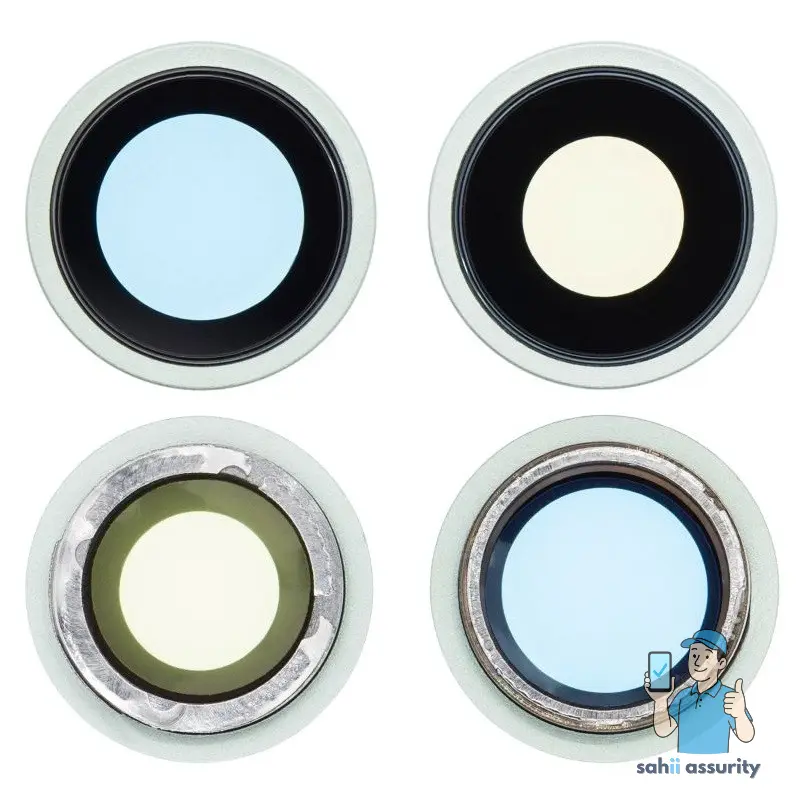 Camera Lens Glass with Frame for Apple iPhone 12 Green